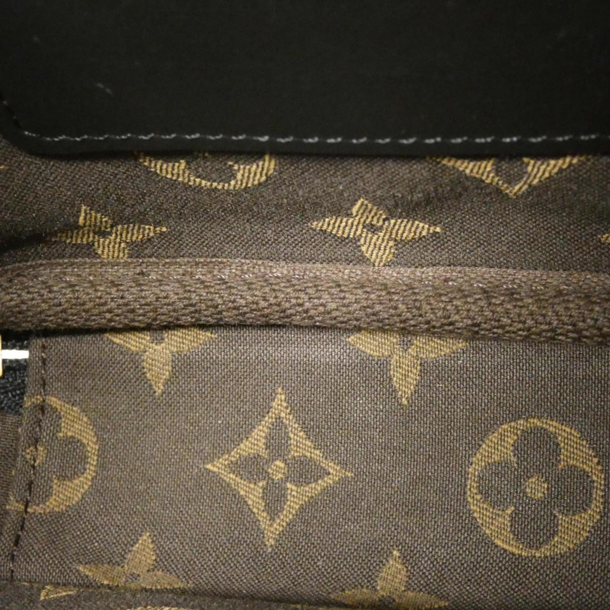 Louis Vuitton Black Leather Shoulder Bag (Pre-Owned)