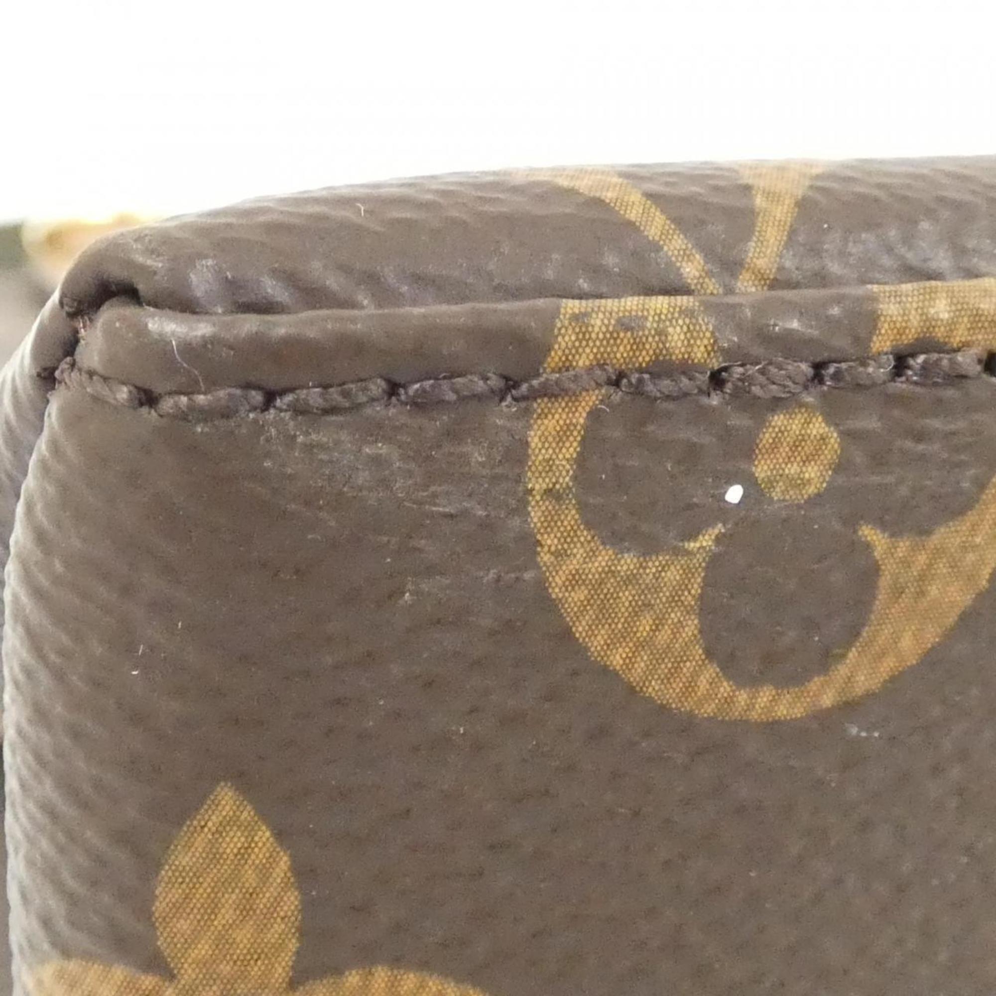 Louis Vuitton Marron Coated Canvas Leather Handbag (Pre-Owned)