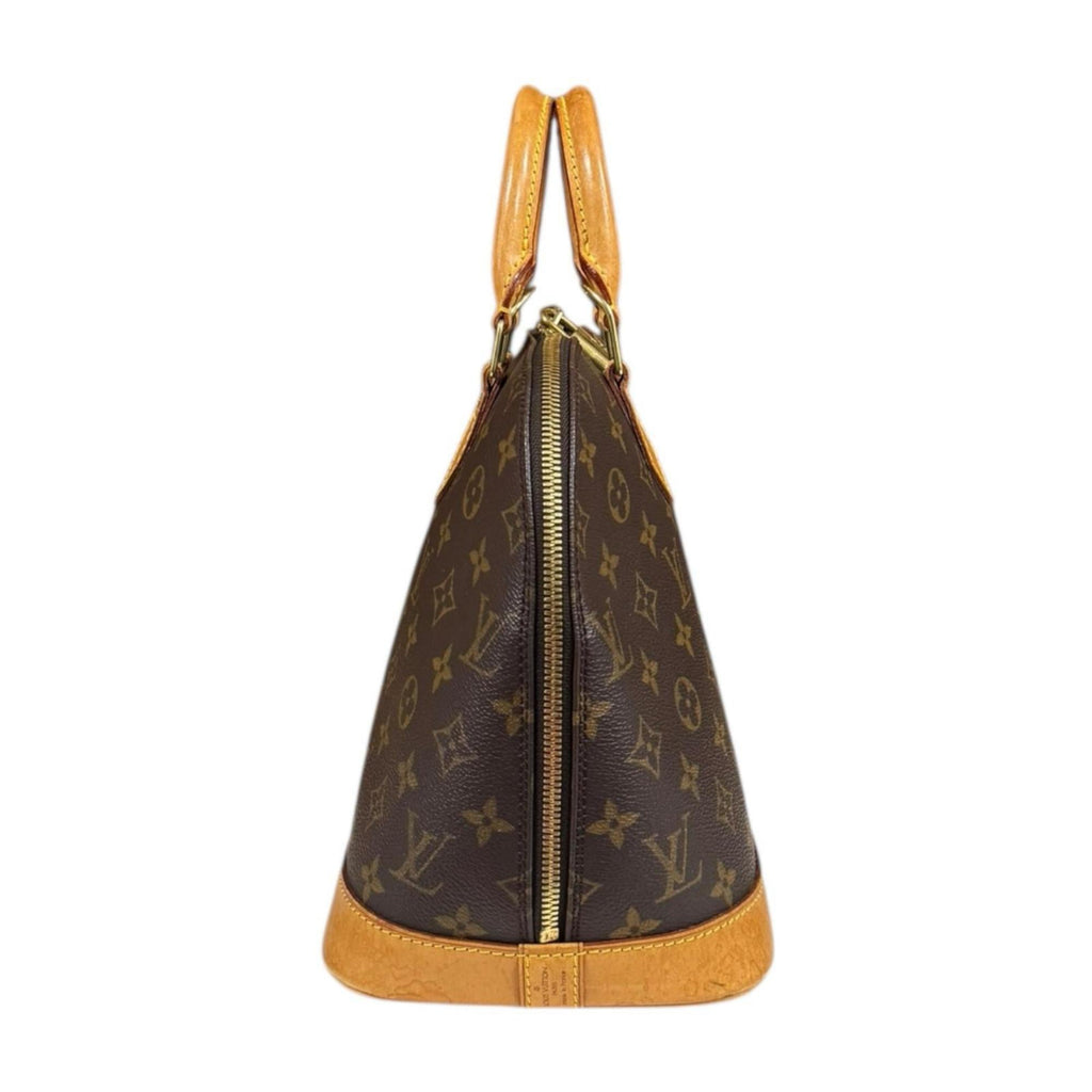 Louis Vuitton Brown Monogram Canvas Handbag (Pre-Owned)
