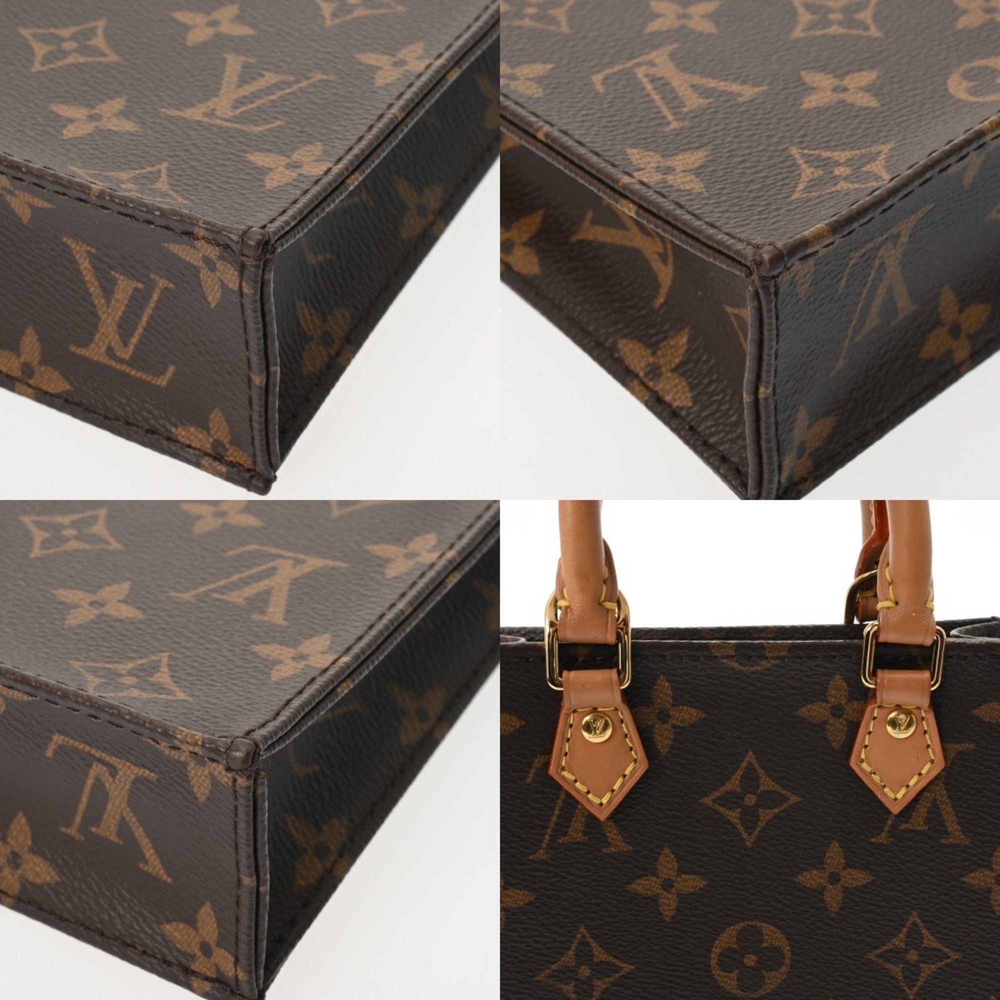 Louis Vuitton Brown Monogram Canvas Handbag (Pre-Owned)