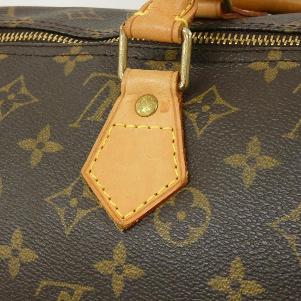 Louis Vuitton Marron Coated Canvas Boston Bag (Pre-Owned)