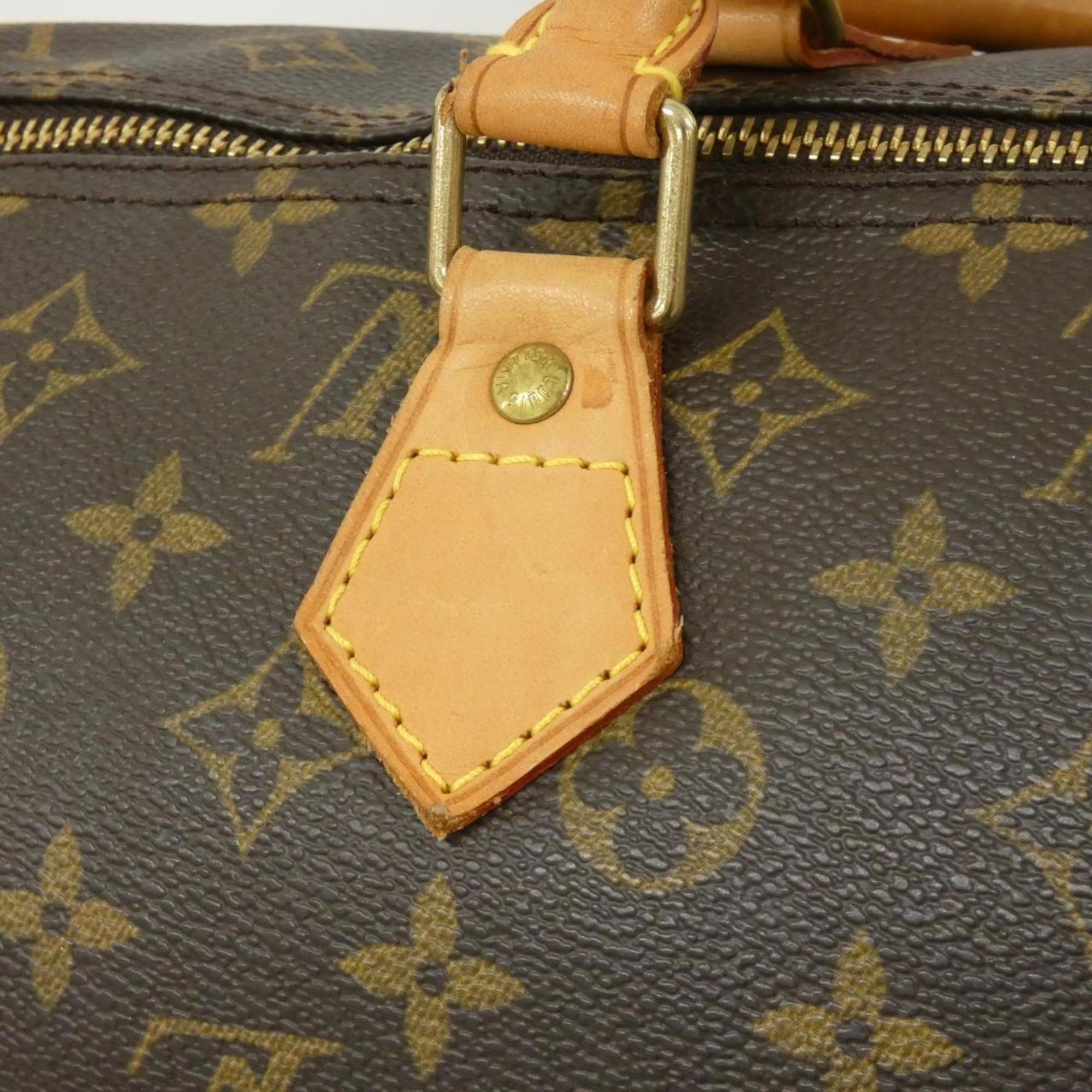 Louis Vuitton Marron Coated Canvas Boston Bag (Pre-Owned)
