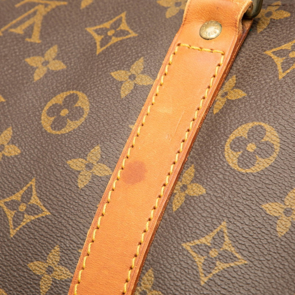 Louis Vuitton Brown Pvc Leather Boston Bag (Pre-Owned)