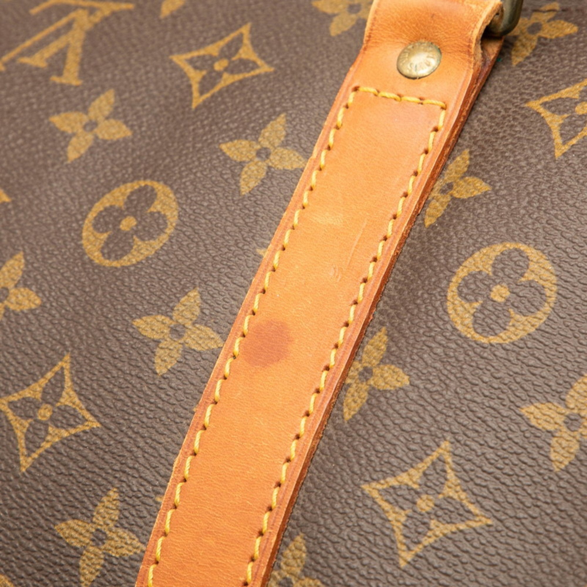 Louis Vuitton Brown Pvc Leather Boston Bag (Pre-Owned)