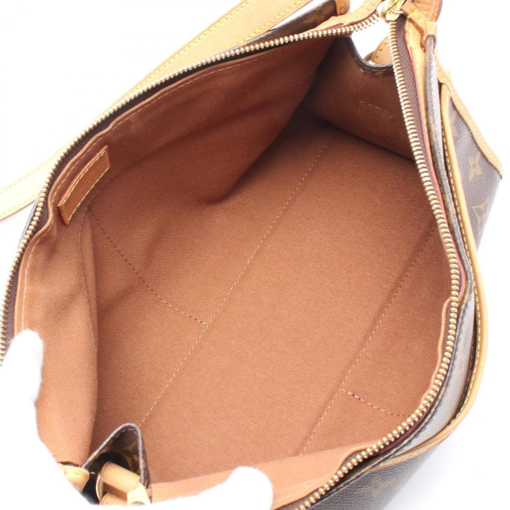 Louis Vuitton Brown Coated Canvas Leather Shoulder Bag (Pre-Owned)