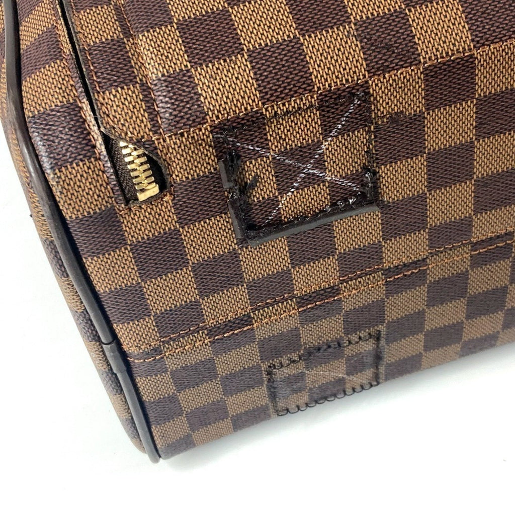 Louis Vuitton Brown Damier Canvas Ebene Damier Canvas Boston Bag (Pre-Owned)