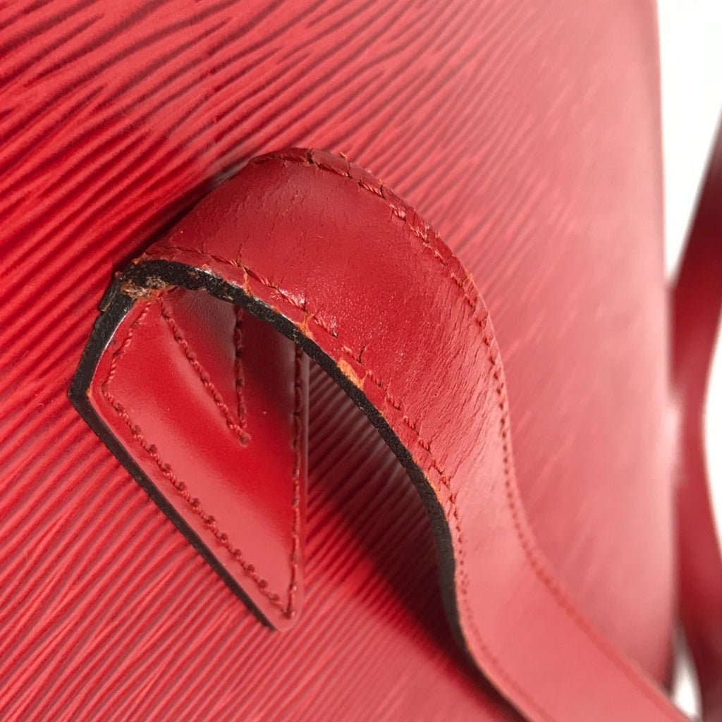 Louis Vuitton Castilian Red Red Color Epi Leather Shoulder Bag (Pre-Owned)
