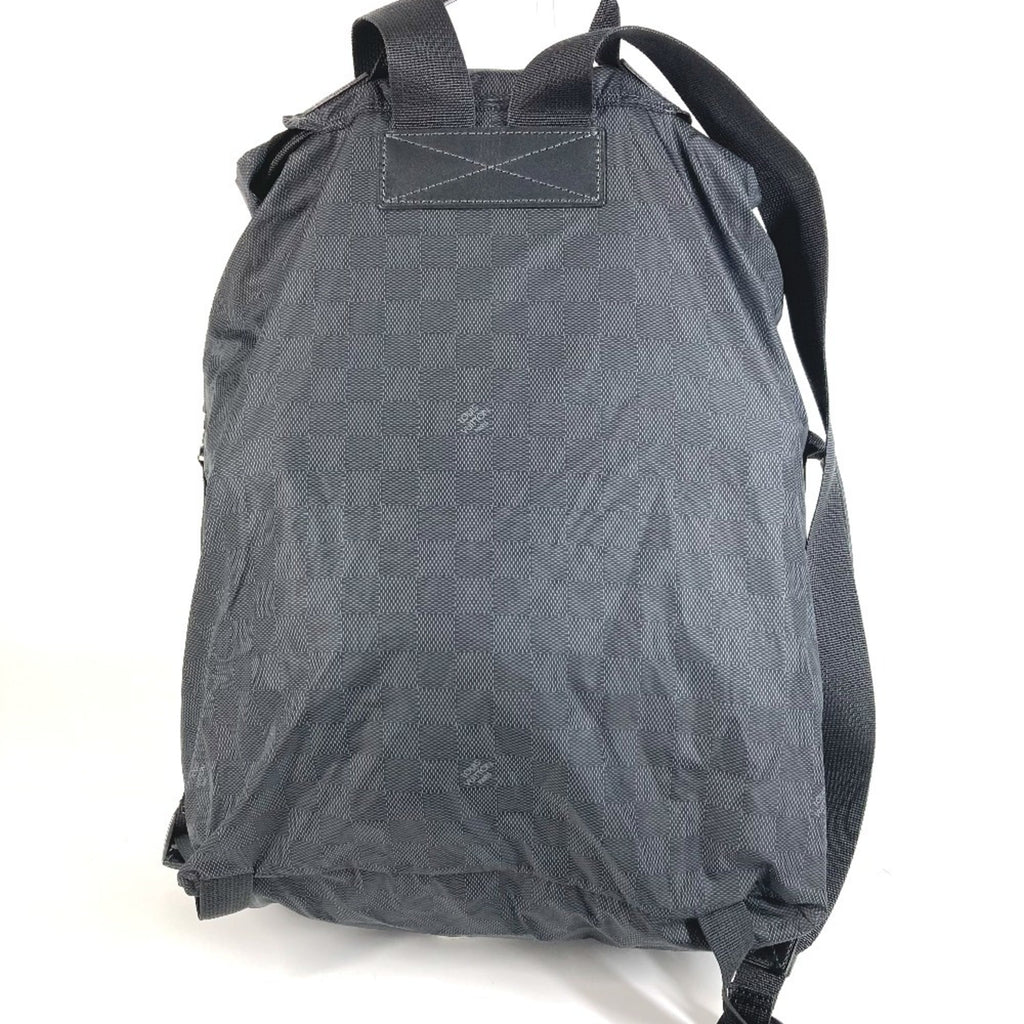 Louis Vuitton Damier Aventure Black Leather Nylon Backpack (Pre-Owned)