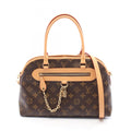 Louis Vuitton Brown Monogram Coated Canvas Leather Handbag (Pre-Owned)