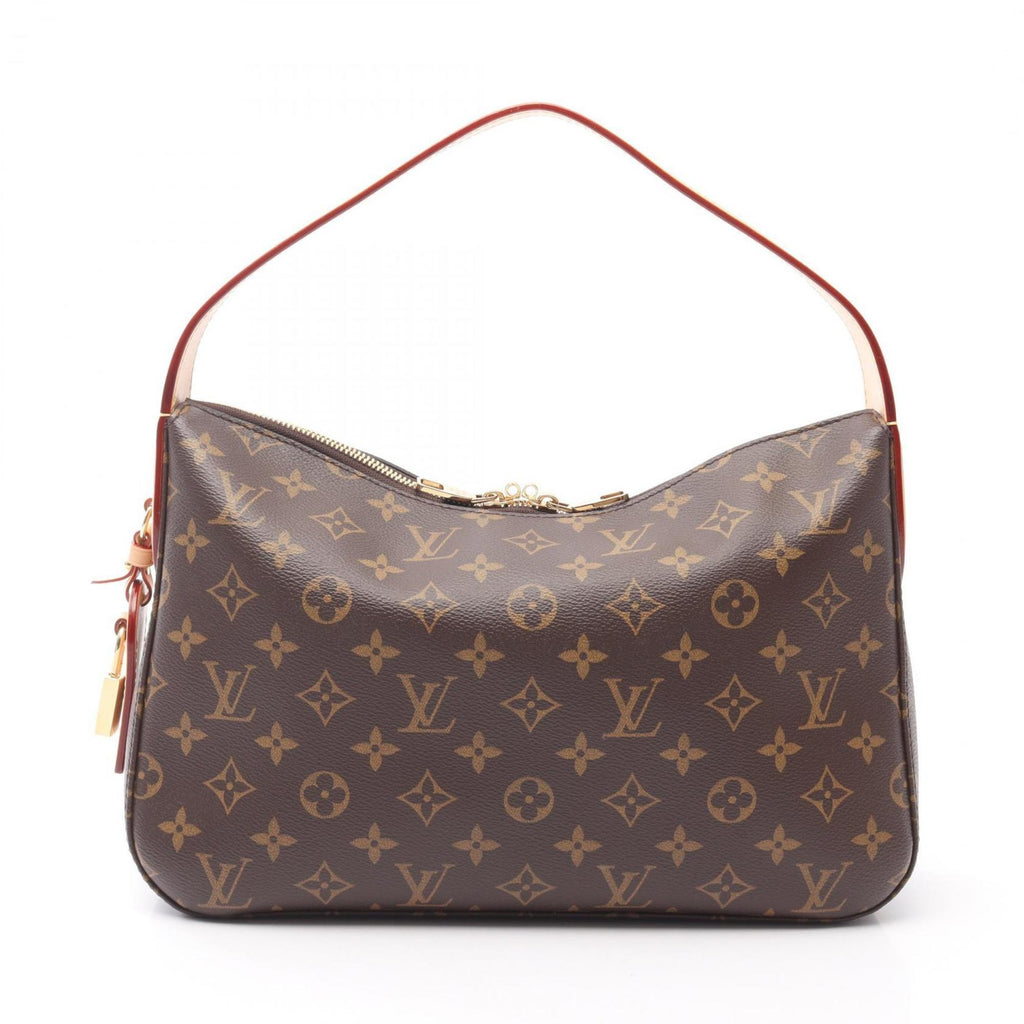 Louis Vuitton Brown Coated Canvas Leather Shoulder Bag (Pre-Owned)