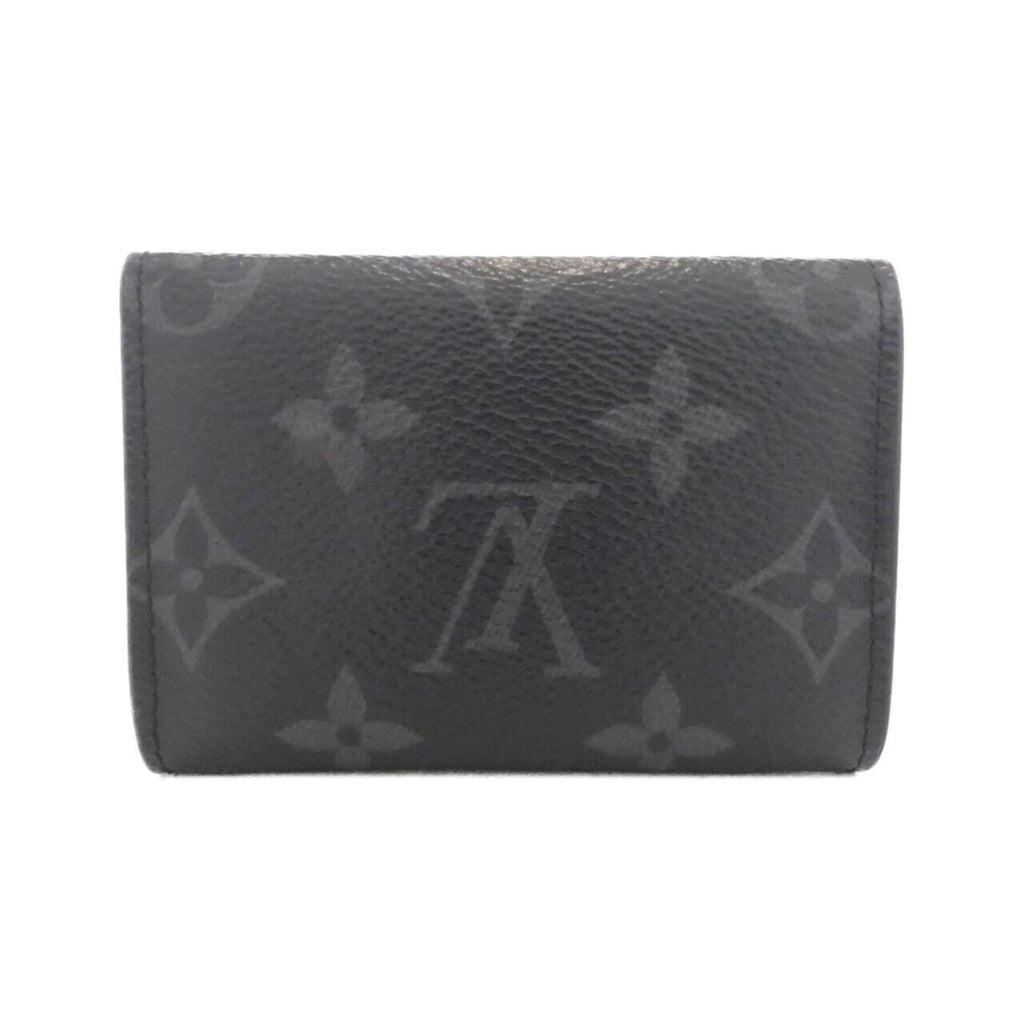 Louis Vuitton Black Coated Canvas Card Wallet (Pre-Owned)