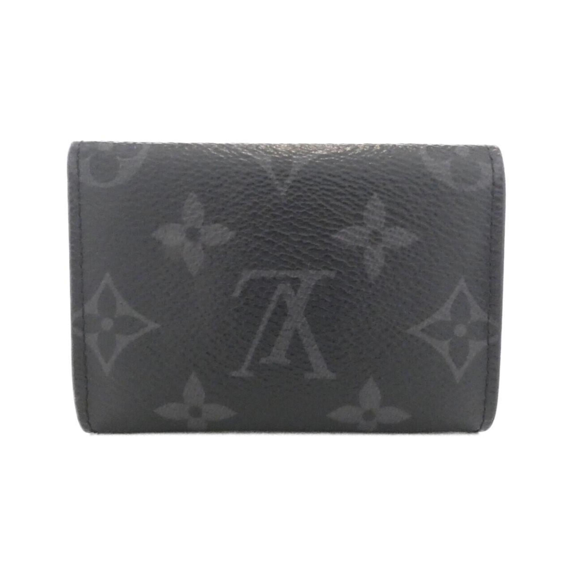Louis Vuitton Black Coated Canvas Card Wallet (Pre-Owned)