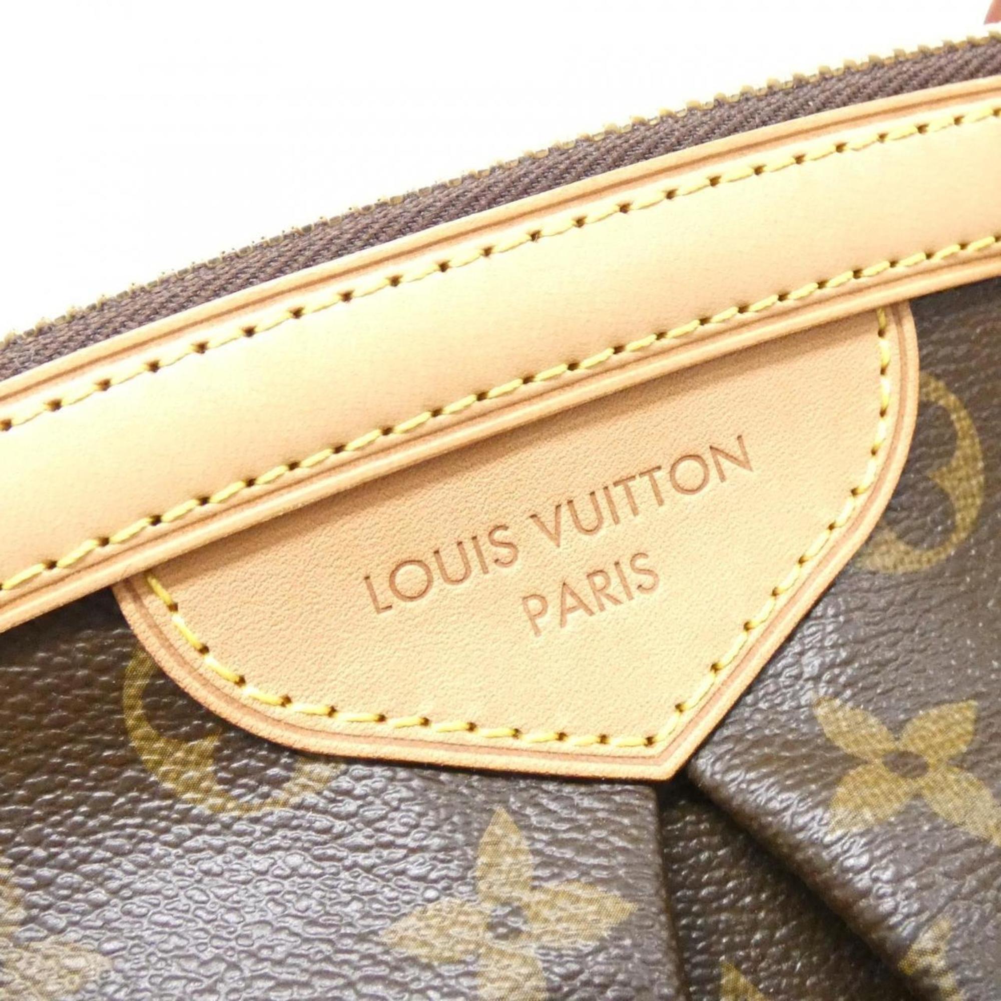 Louis Vuitton Marron Coated Canvas Shoulder Bag (Pre-Owned)