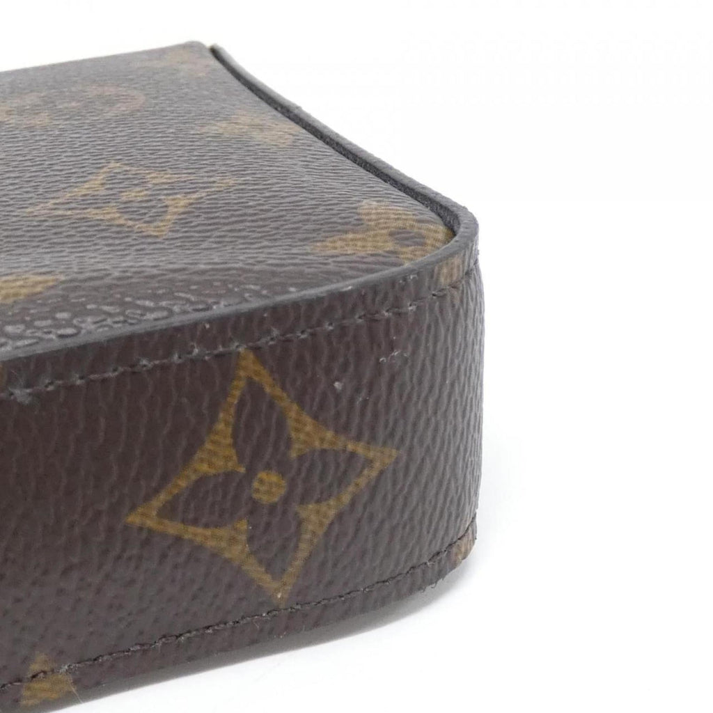 Louis Vuitton Marron Coated Canvas Pochette Shoulder Bag (Pre-Owned)