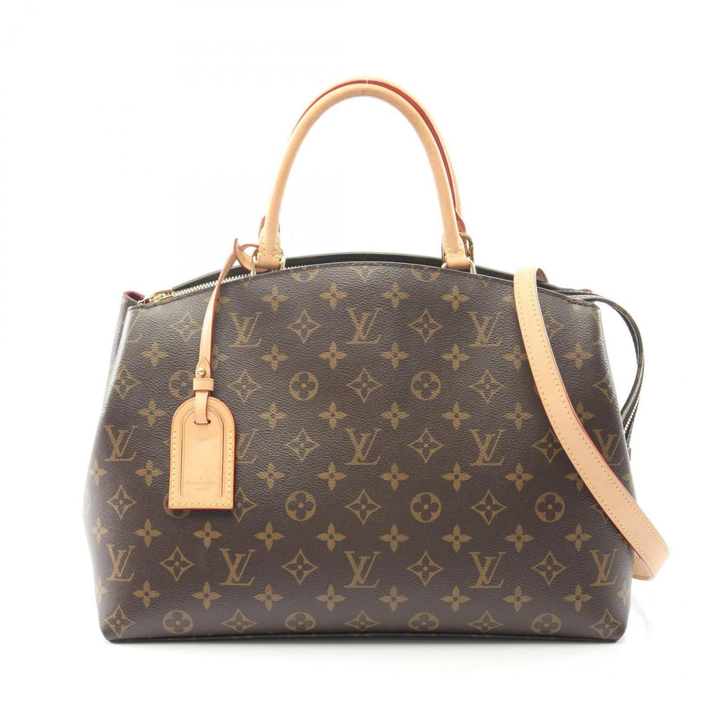 Louis Vuitton Brown Pvc Coated Canvas Leather Handbag (Pre-Owned)