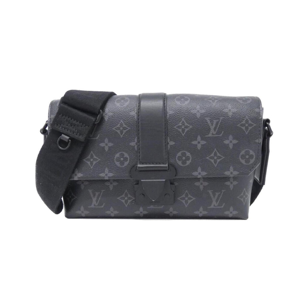 Louis Vuitton Black Coated Canvas Shoulder Bag (Pre-Owned)