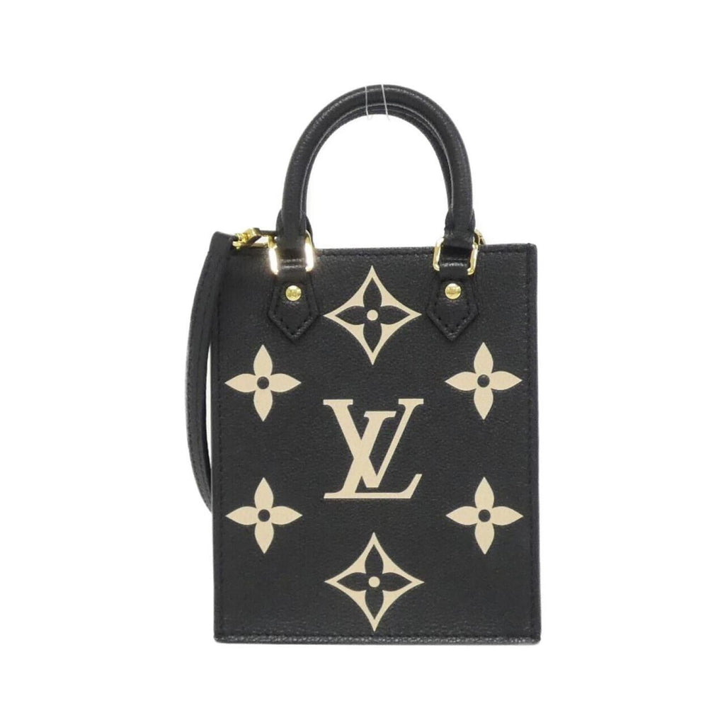 Louis Vuitton Monogram Empreinte Beige Black Leather Handbag (Pre-Owned)