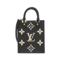 Louis Vuitton Monogram Empreinte Beige Black Leather Handbag (Pre-Owned)