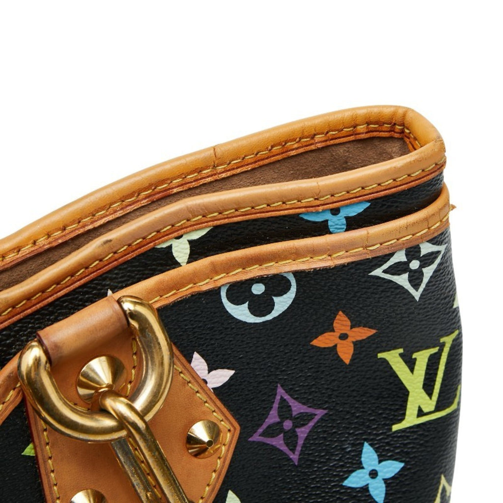 Louis Vuitton Black Multi-Color Noir Pvc Leather Shoulder Bag Tote Bag (Pre-Owned)