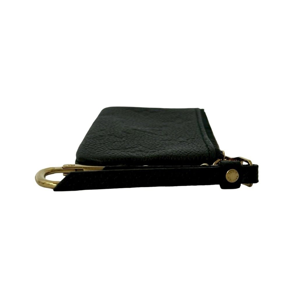 Louis Vuitton Black Leather Coin Purse/Coin Case (Pre-Owned)