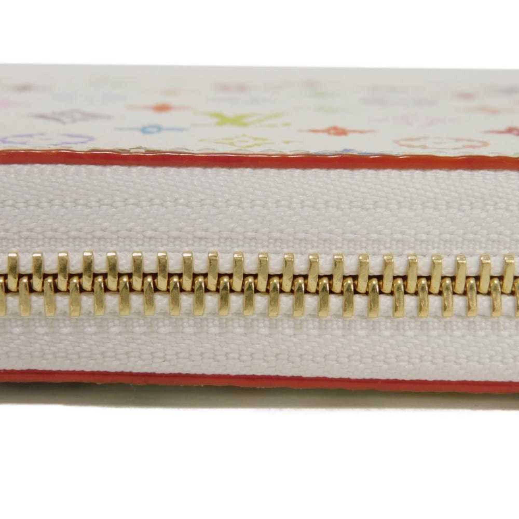 Louis Vuitton Monogram Multi-Color Pink White Monogram Multicolore Canvas Leather Long Wallet (Bi-Fold) (Pre-Owned)
