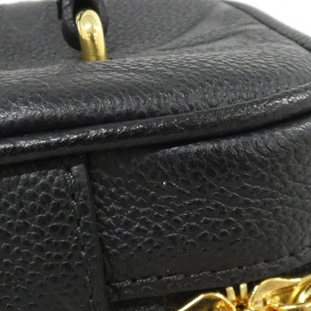 Louis Vuitton Black Leather Handbag (Pre-Owned)