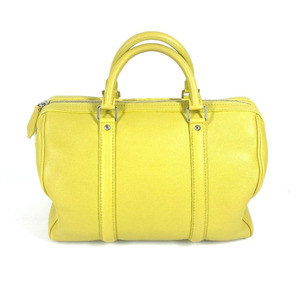 Louis Vuitton Pistache Yellow Leather Boston Bag Handbag Shoulder Bag (Pre-Owned)