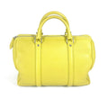 Louis Vuitton Pistache Yellow Leather Boston Bag Handbag Shoulder Bag (Pre-Owned)