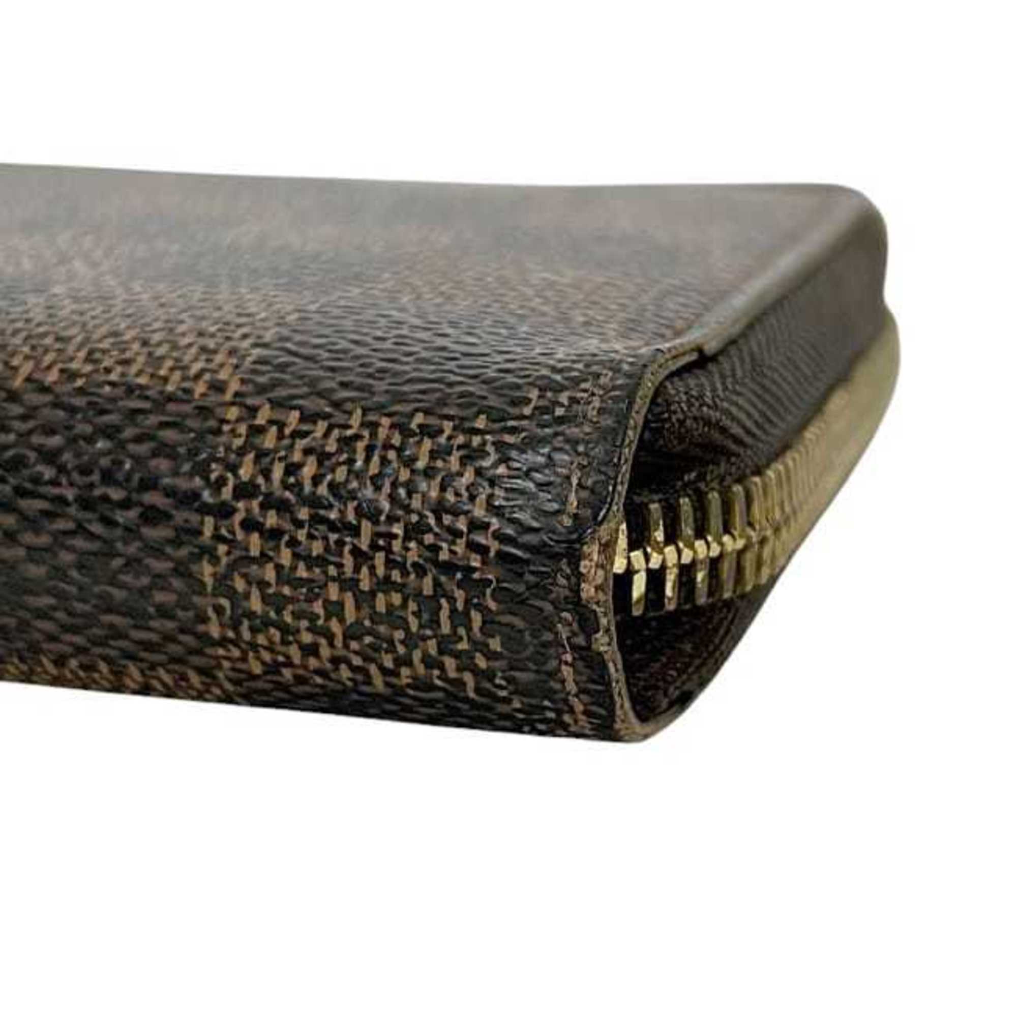 Louis Vuitton Brown Damier Canvas Ebene Damier Canvas Long Wallet (Bi-Fold) (Pre-Owned)