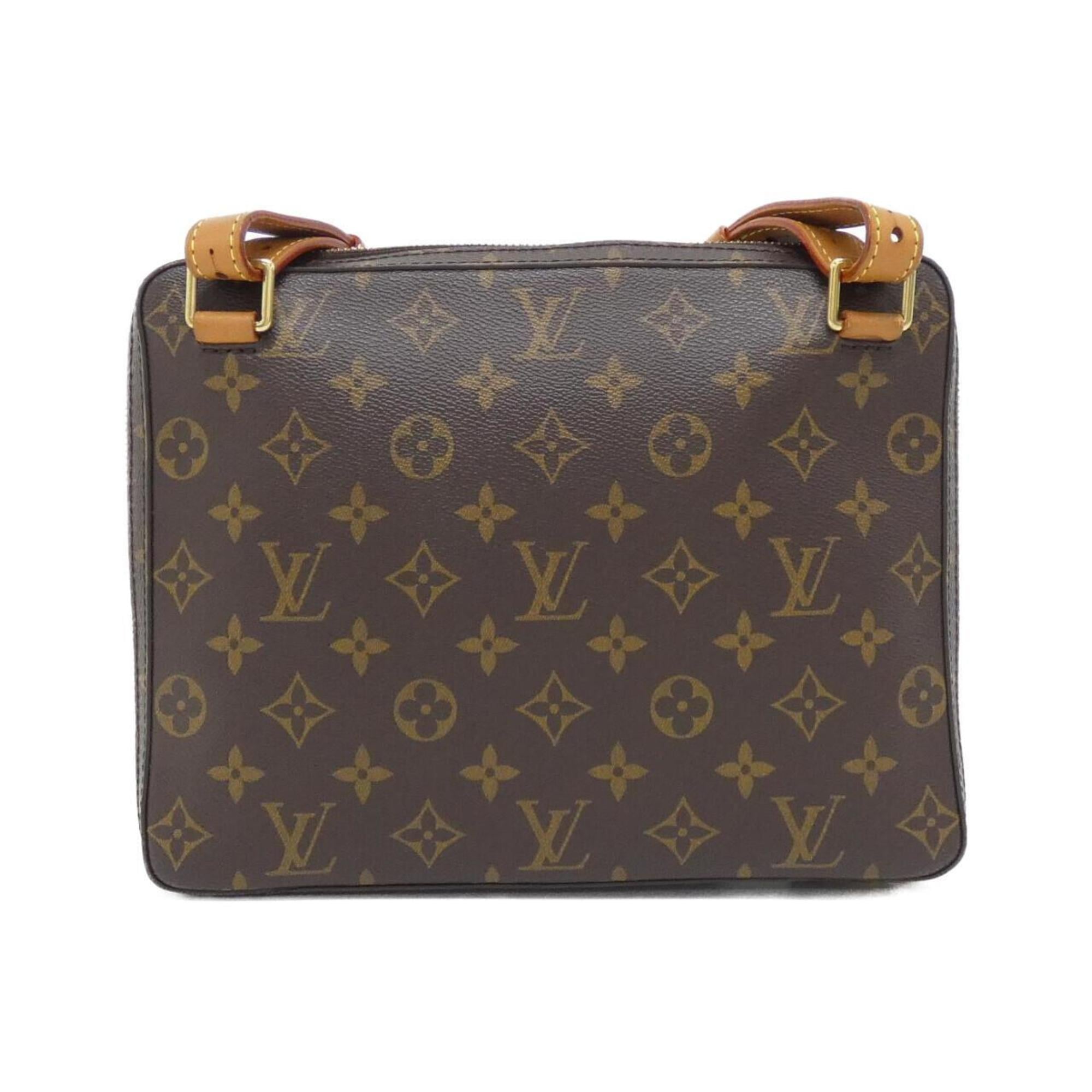 Louis Vuitton Marron Coated Canvas Shoulder Bag (Pre-Owned)