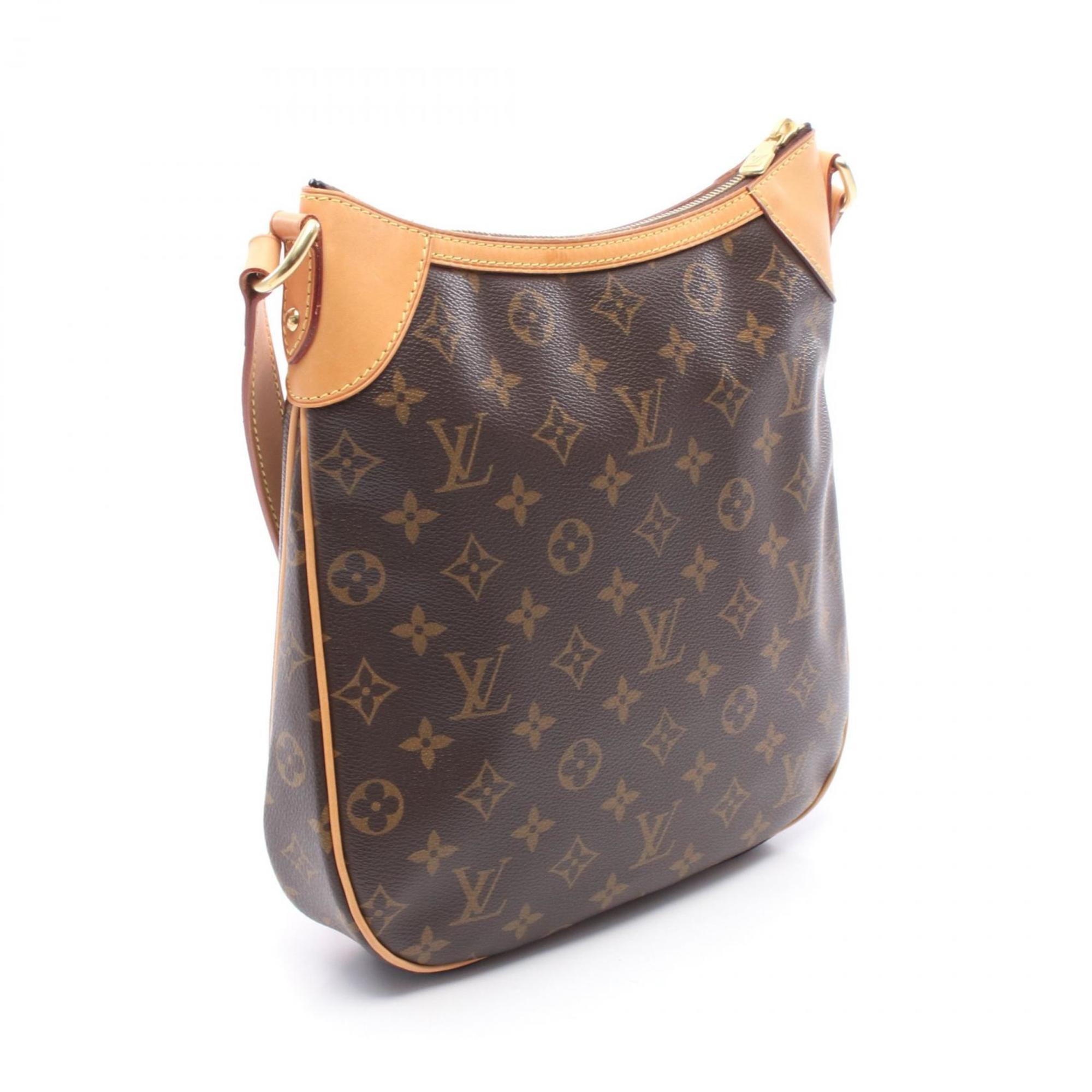 Louis Vuitton Brown Coated Canvas Leather Shoulder Bag (Pre-Owned)