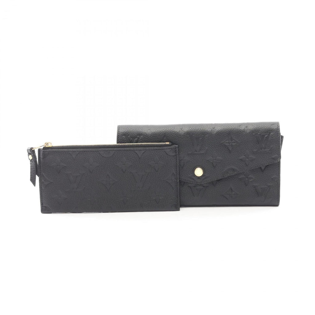 Louis Vuitton Infini Navy Monogram Empreinte Long Wallet (Bi-Fold) (Pre-Owned)
