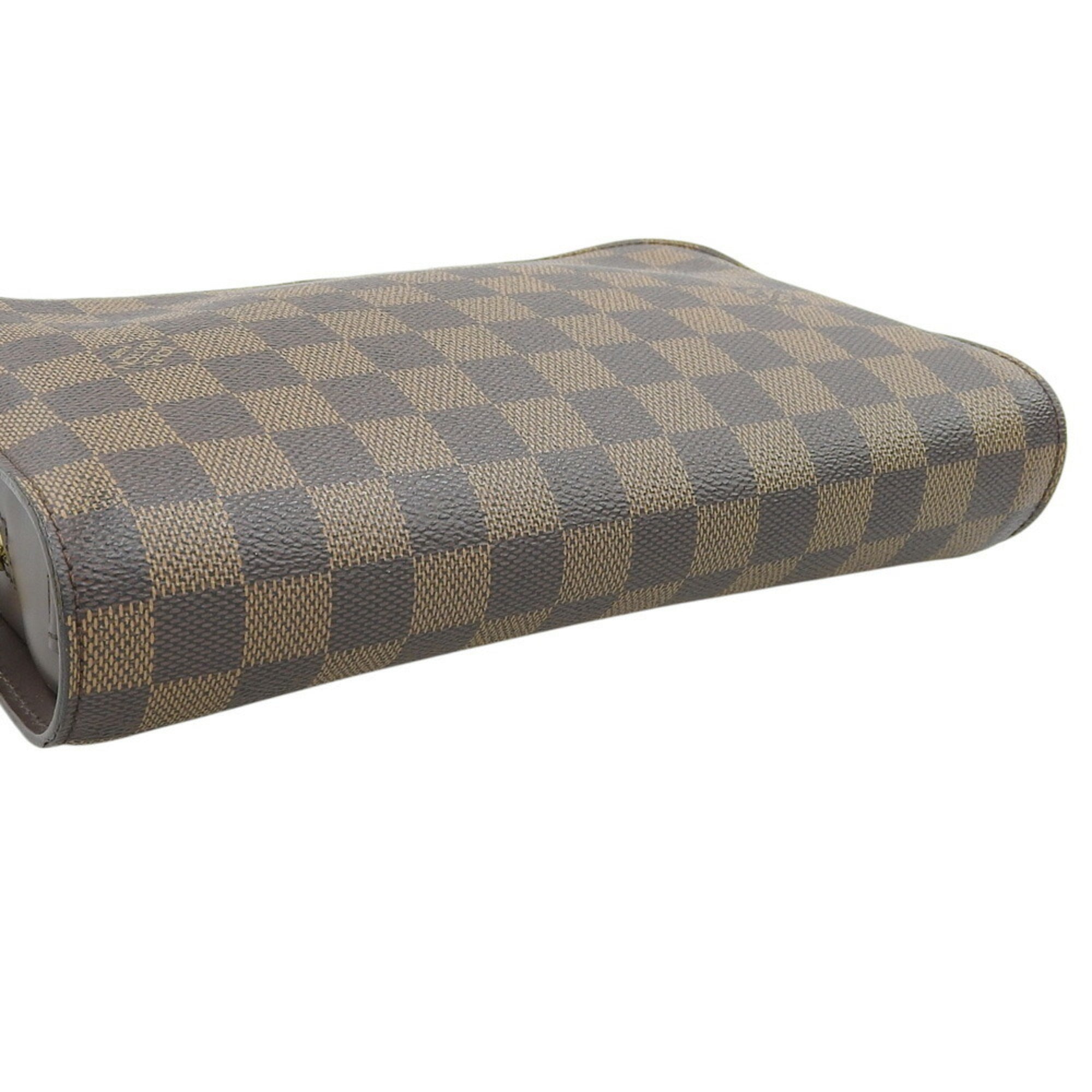 Louis Vuitton Damier Damier Canvas Ebene Pvc Clutch Bag (Pre-Owned)