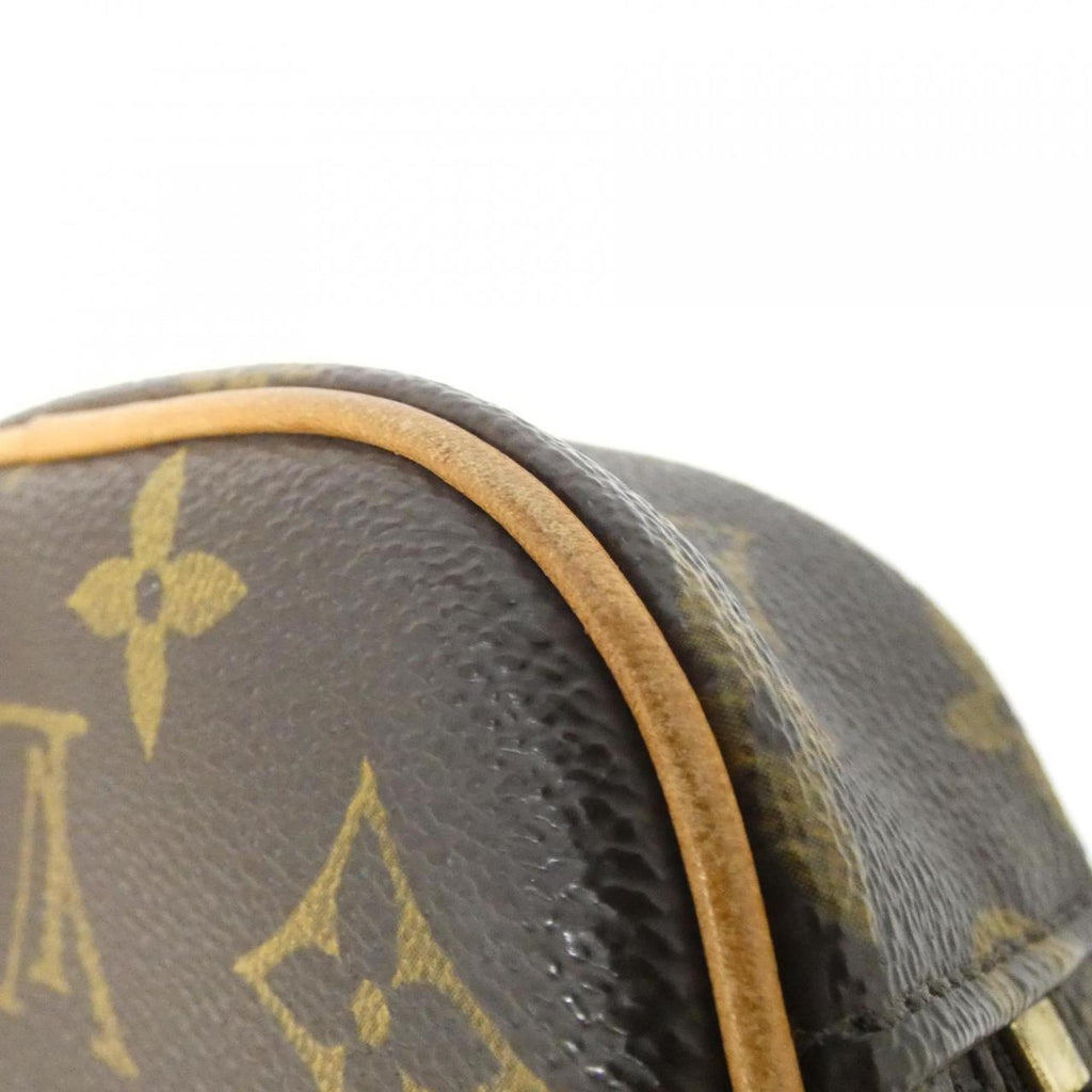 Louis Vuitton Monogram Marron Coated Canvas Pochette Shoulder Bag (Pre-Owned)
