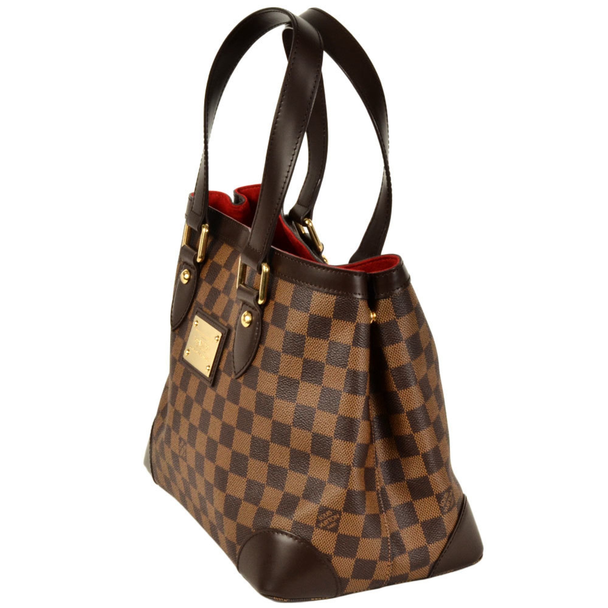 Louis Vuitton Damier Canvas Ebene Damier Canvas Handbag Tote Bag (Pre-Owned)