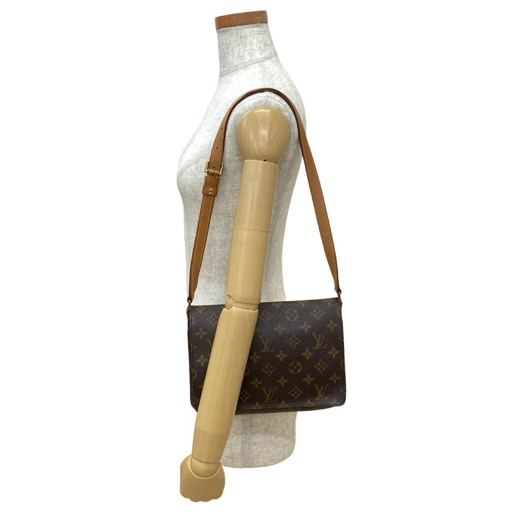 Louis Vuitton Brown Leather Pvc Shoulder Bag (Pre-Owned)