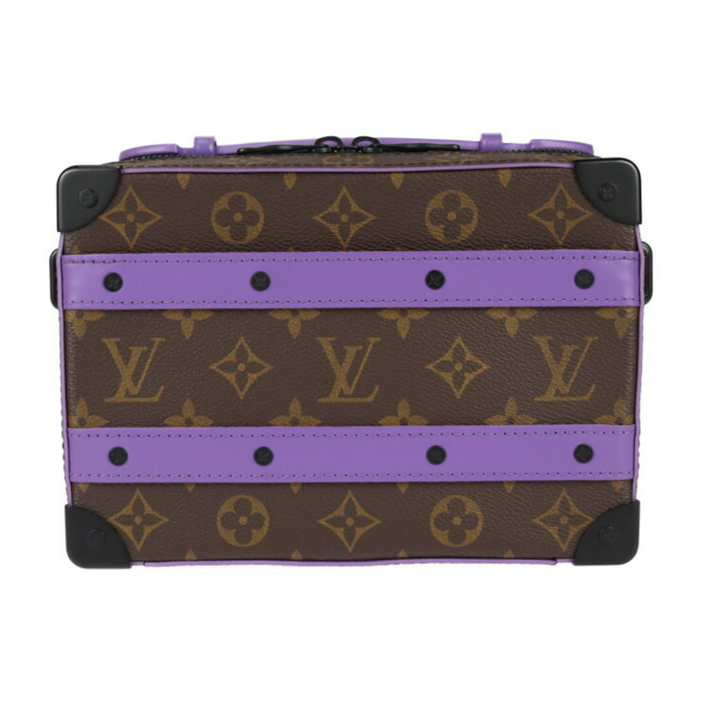 Louis Vuitton Brown Purple Pvc Leather Clutch Bag Handbag Pochette Shoulder Bag (Pre-Owned)