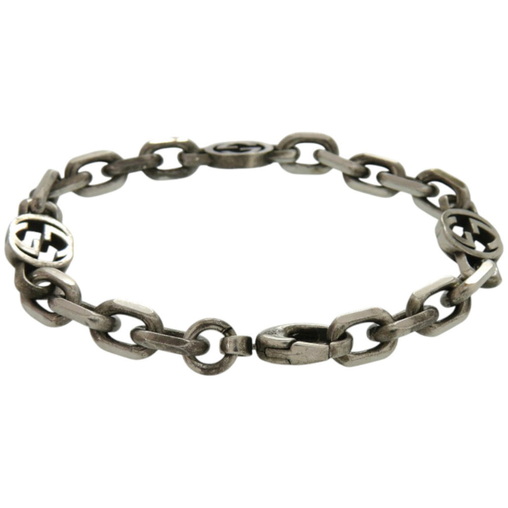 Interlocking Chain Bracelet Sterling Silver