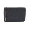 Louis Vuitton Black Leather Pochette Shoulder Bag (Pre-Owned)