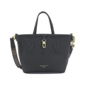 Louis Vuitton Black Marron Coated Canvas Leather Handbag (Pre-Owned)