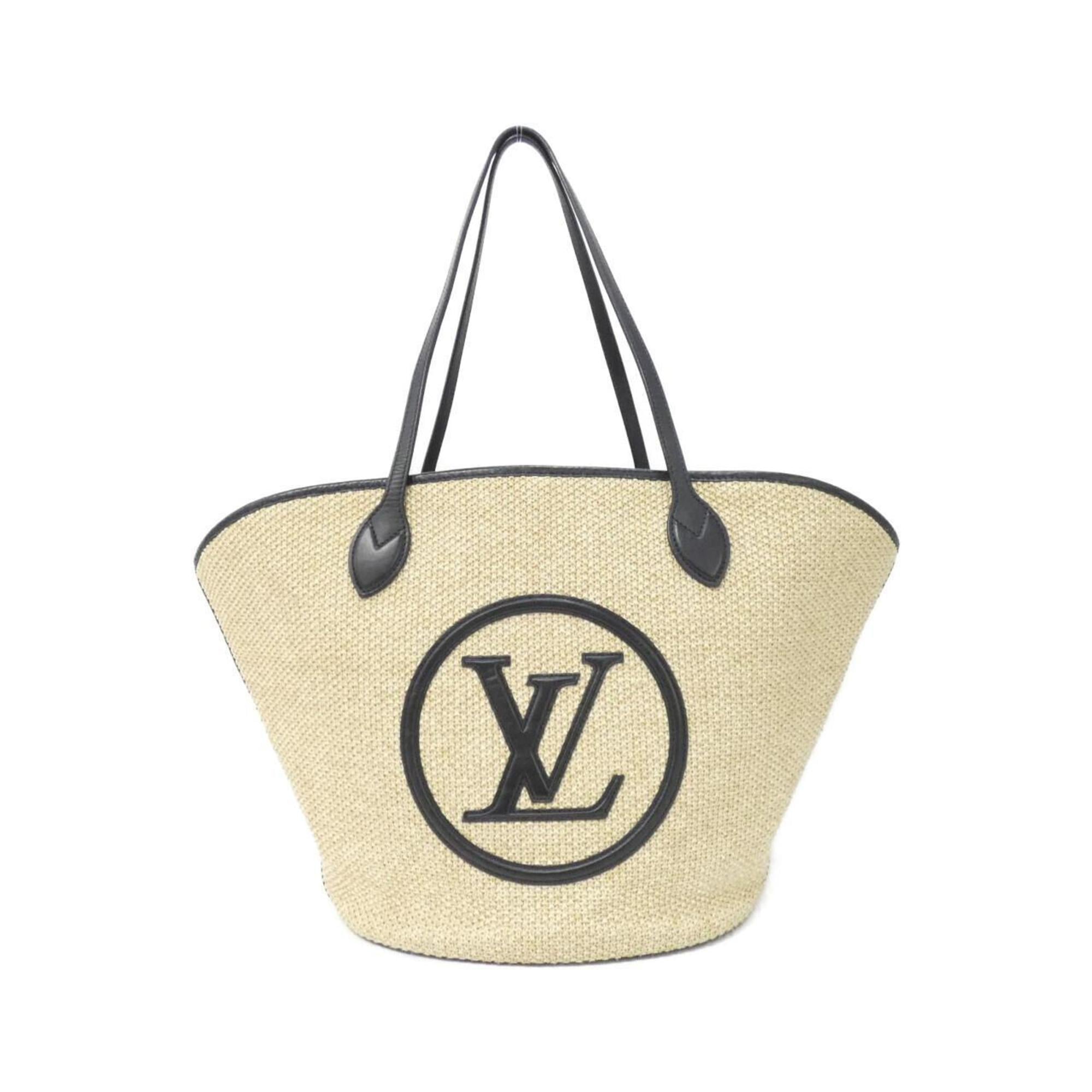 Louis Vuitton Black Raffia Handbag (Pre-Owned)