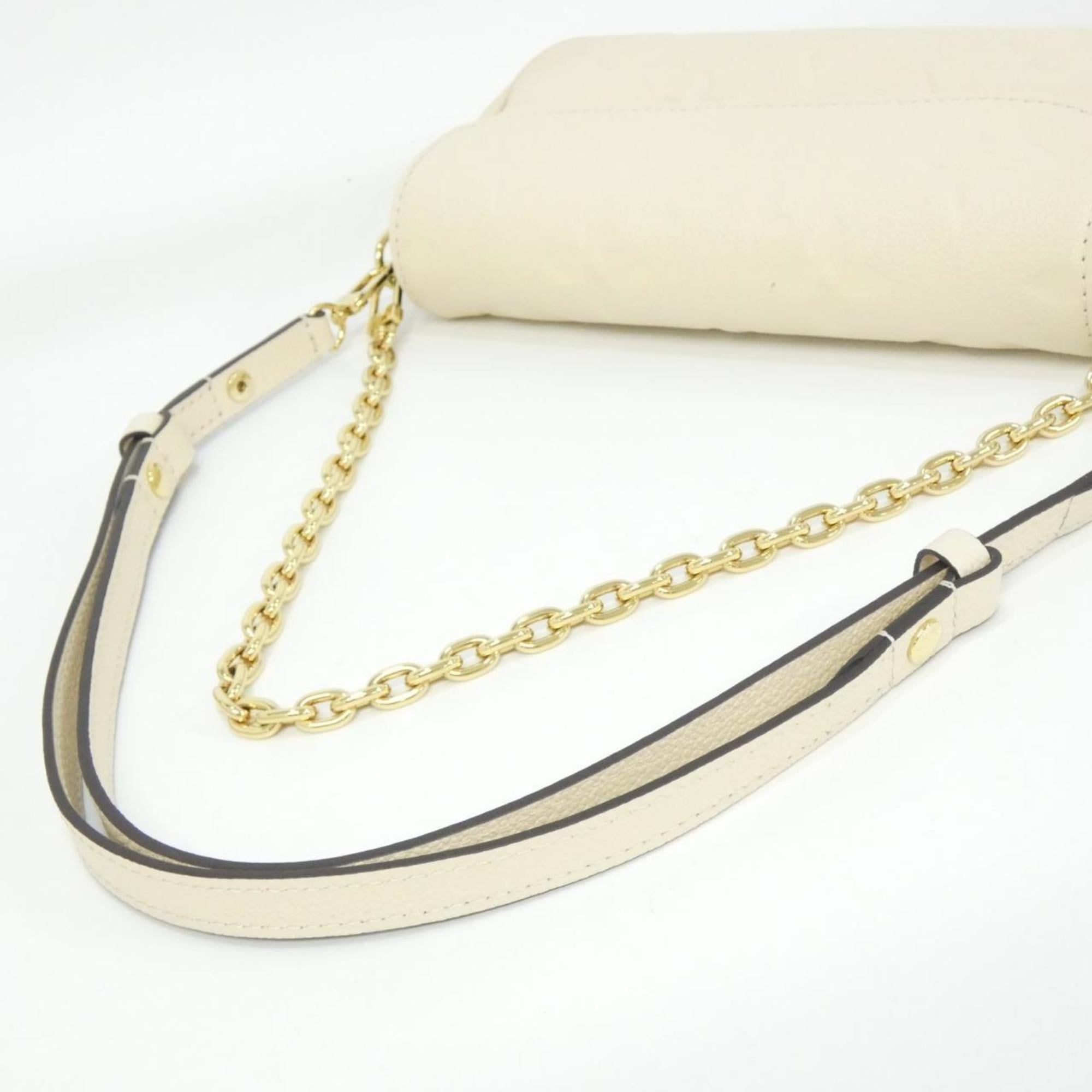 Louis Vuitton Cream Leather Shoulder Bag (Pre-Owned)
