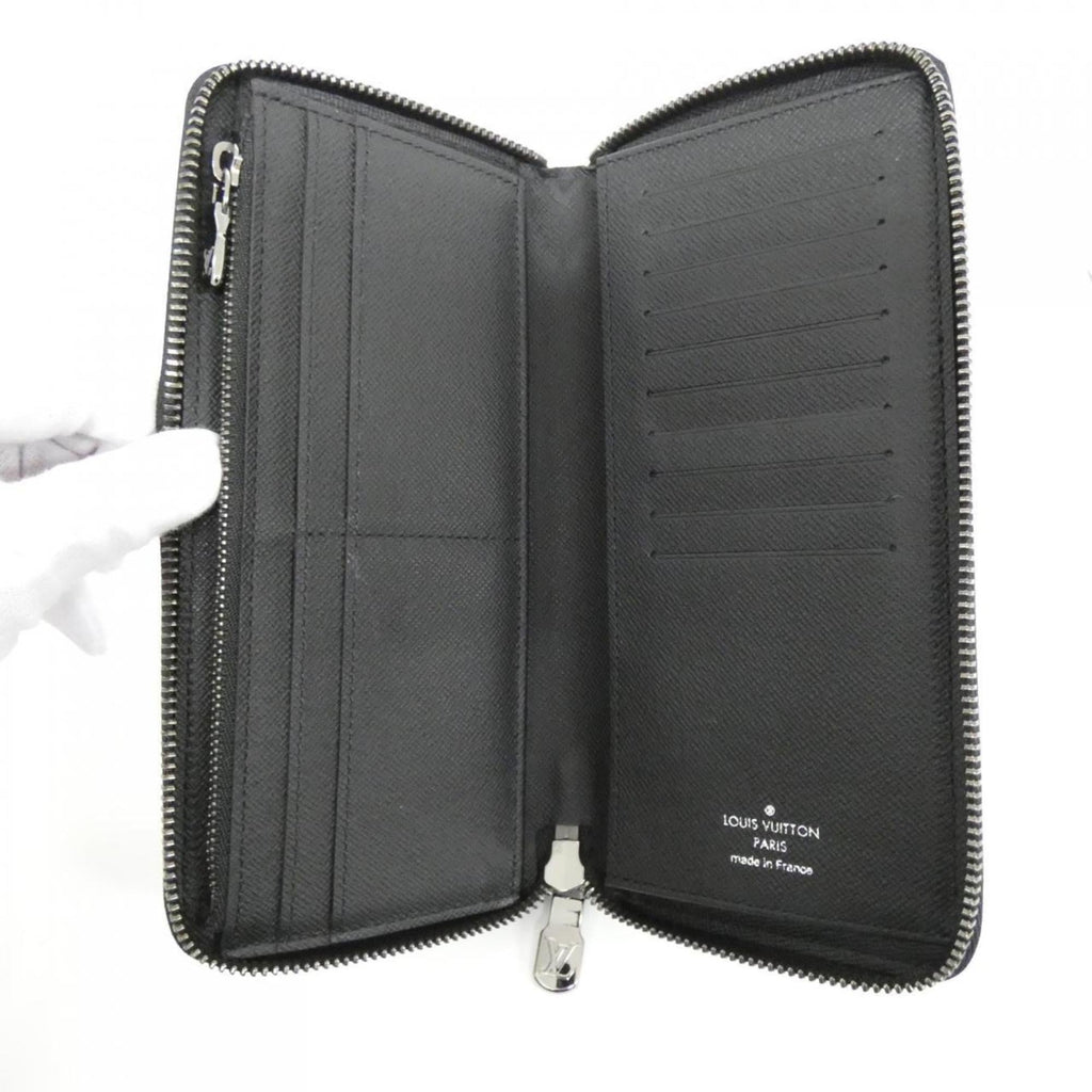Louis Vuitton Monogram Eclipse Black Coated Canvas Long Wallet (Bi-Fold) (Pre-Owned)