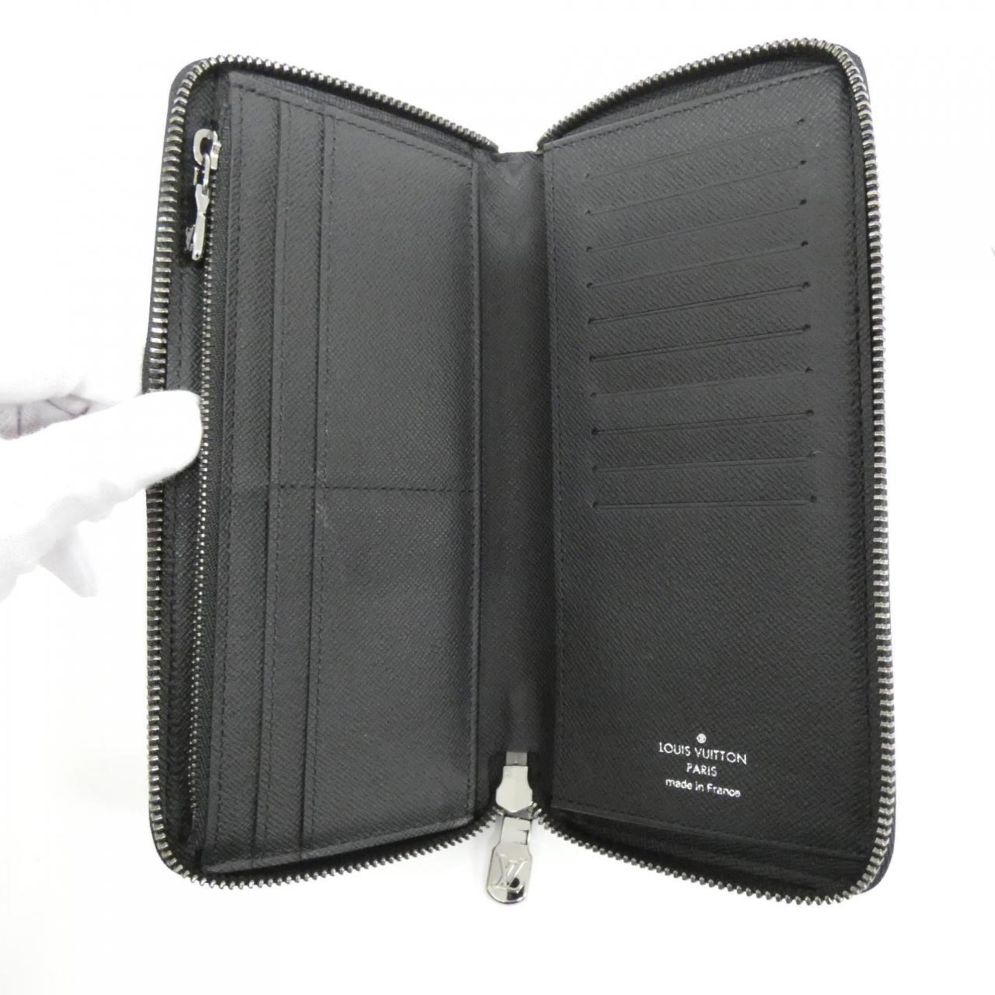 Louis Vuitton Monogram Eclipse Black Coated Canvas Long Wallet (Bi-Fold) (Pre-Owned)
