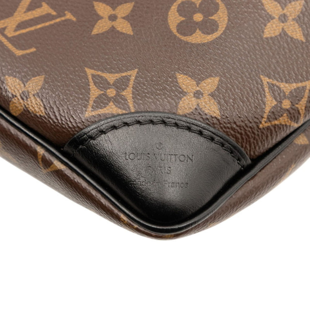 Louis Vuitton Black Brown Pvc Leather Shoulder Bag (Pre-Owned)