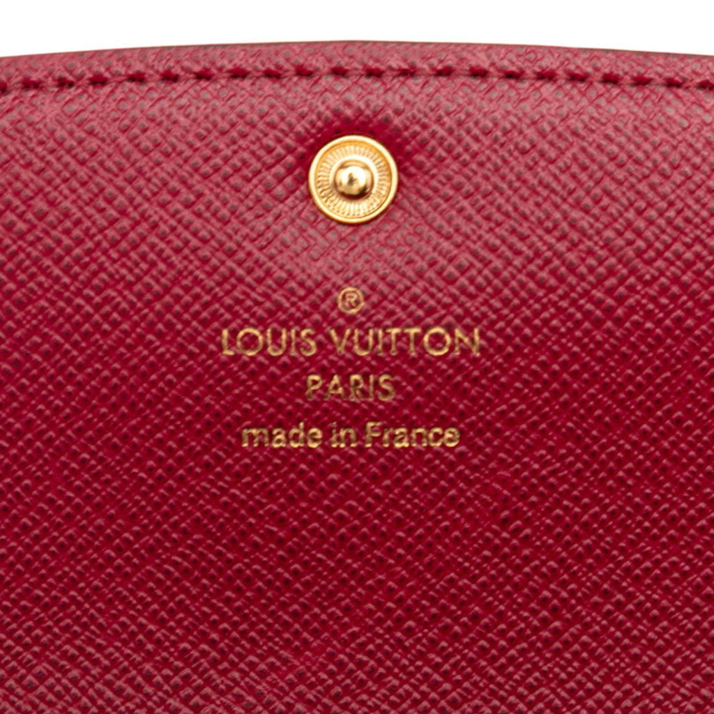 Louis Vuitton Brown Fuchsia Pink Pvc Leather Long Wallet (Bi-Fold) (Pre-Owned)