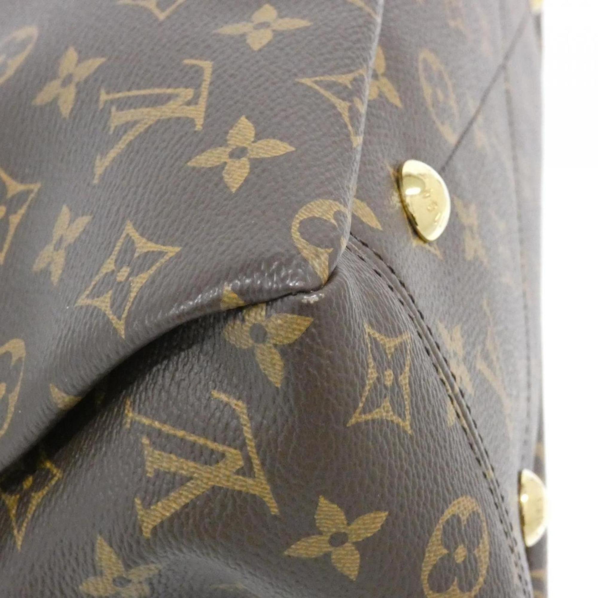 Louis Vuitton Monogram Aurore Marron Coated Canvas Handbag (Pre-Owned)