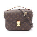 Louis Vuitton Brown Coated Canvas Leather Handbag Pochette (Pre-Owned)