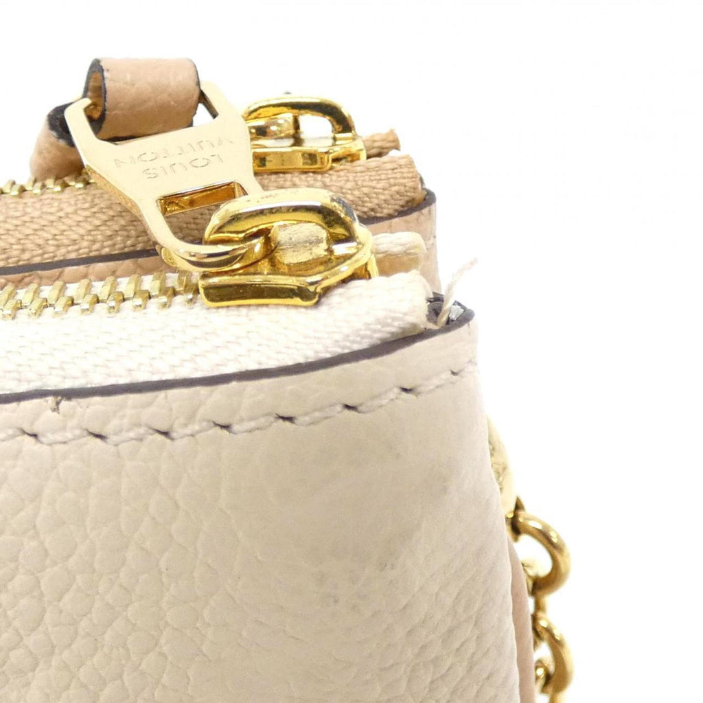 Louis Vuitton Beige Leather Pochette Shoulder Bag (Pre-Owned)