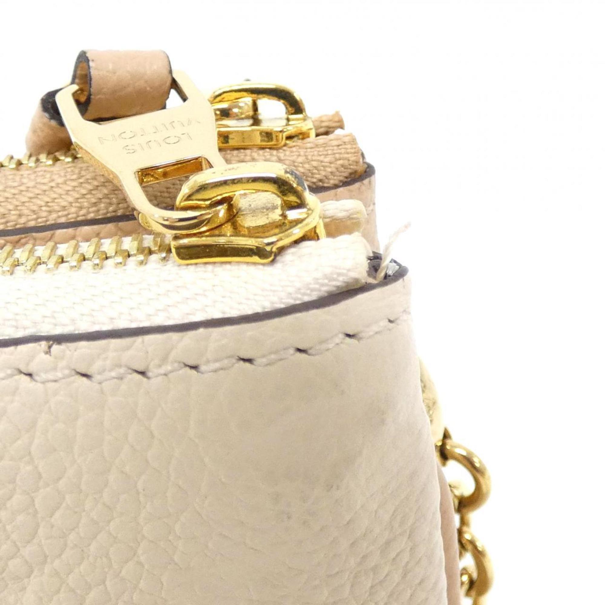 Louis Vuitton Beige Leather Pochette Shoulder Bag (Pre-Owned)